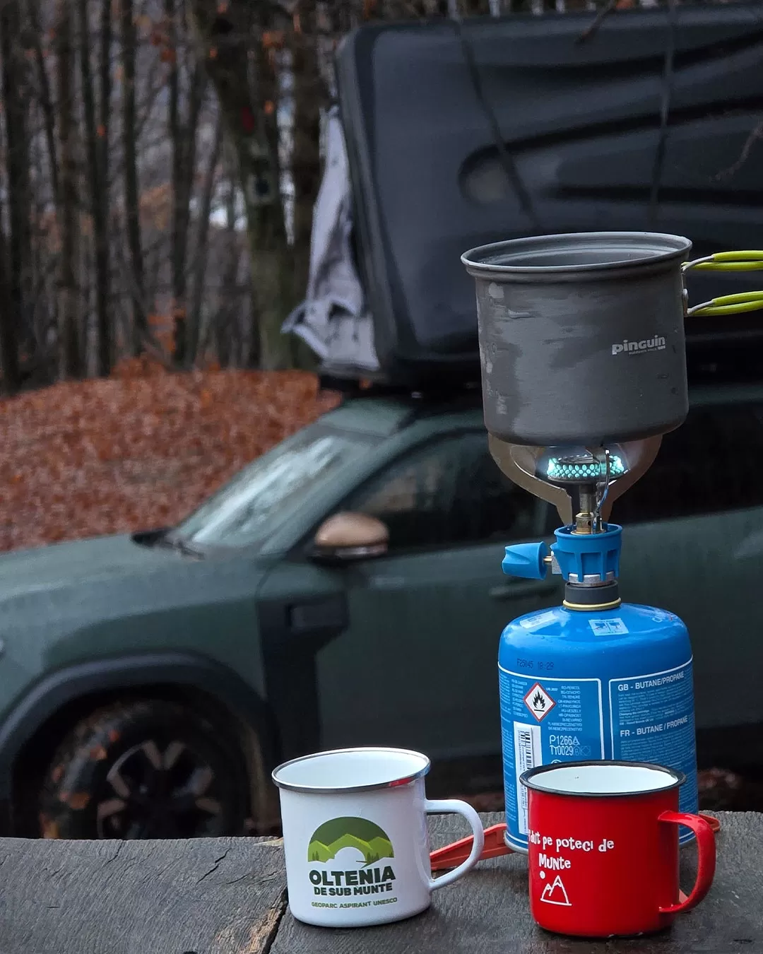 Weekend la munte cu Duster Camper 4x4, cort pe plafon și echipament de camping inclus